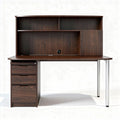 Wooden desk with storage shelves and three drawers 150 x 60 x 130cm