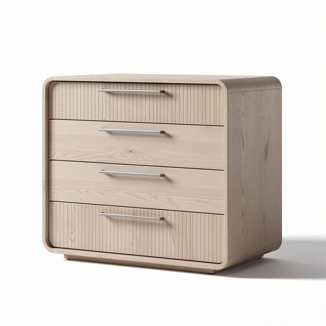 Wooden three-drawer storage cabinet for bedroom or living room 60 x 45 x 40cm